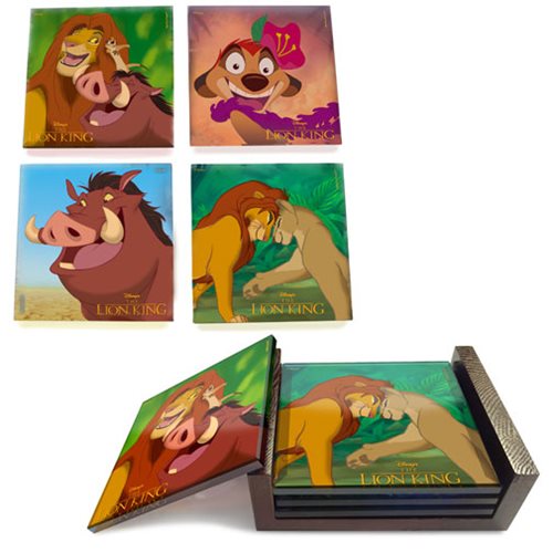 The Lion King StarFire Prints Glass Coaster Set